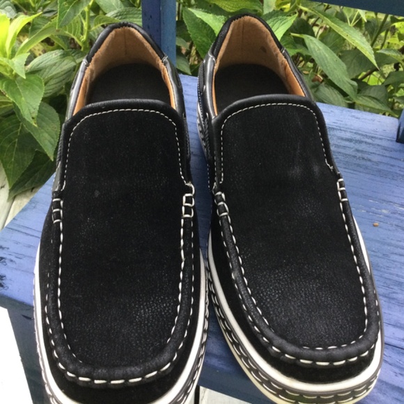 Men’s Sedagatti Casual Slip On Boat Shoes, size 7, Black - Picture 3 of 6
